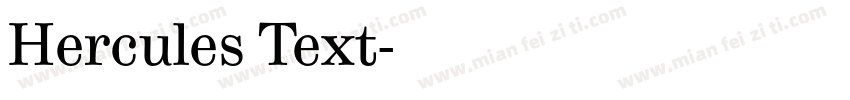 Hercules Text字体转换